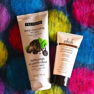 Charcoal Deep Cleansing Mud Mask And Exfoliating Foot Mask